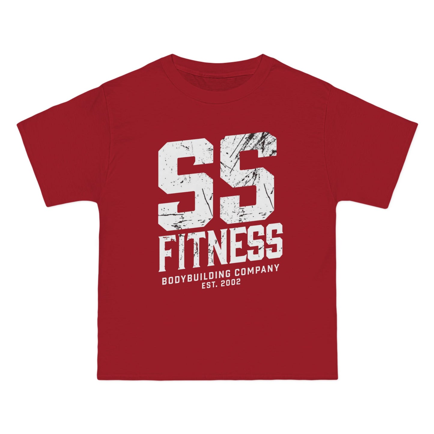 SS Fitness Oversized Boxy Tee — Gym Workout Tee with 'SS Fitness' Sports Graphic