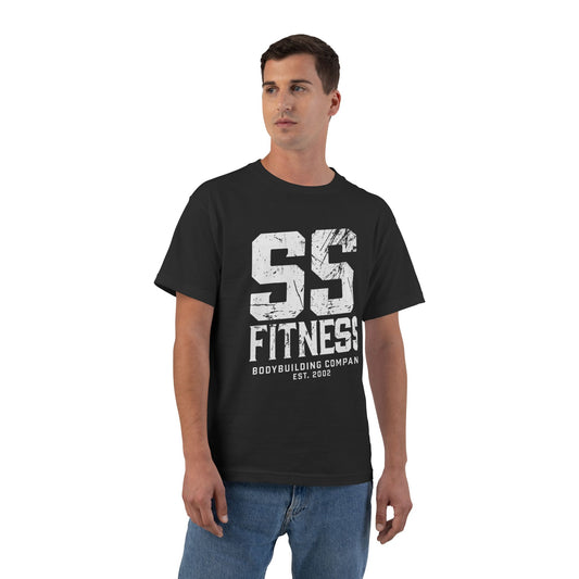 SS Fitness Oversized Boxy Tee — Gym Workout Tee with 'SS Fitness' Sports Graphic