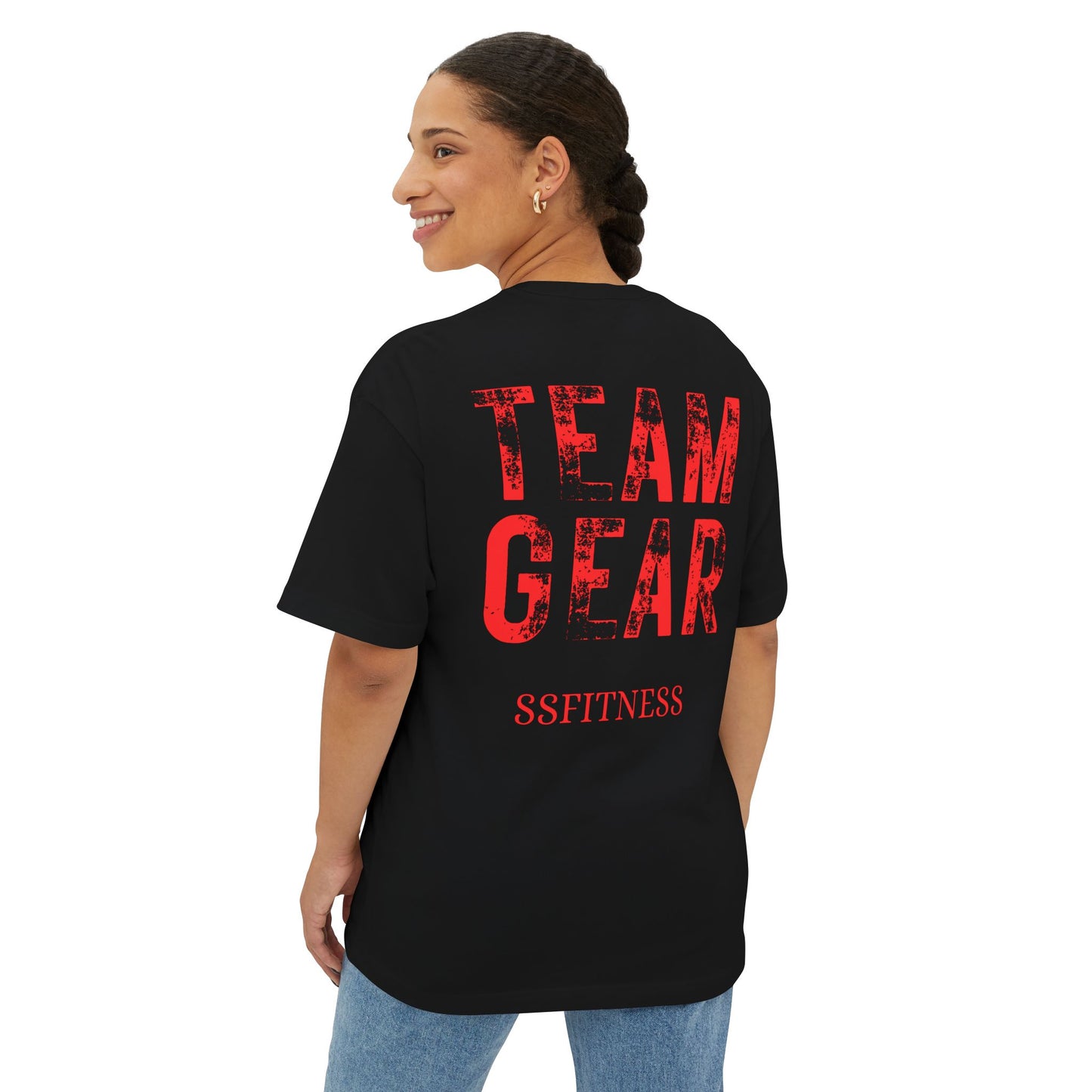 Team Gear Oversized Tee — SSFitness Logo pump cover