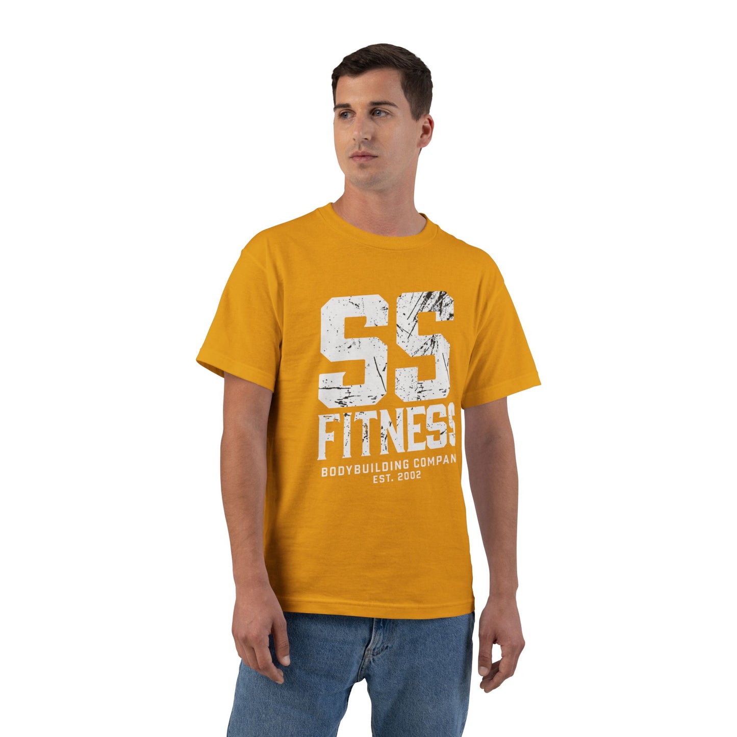 SS Fitness Oversized Boxy Tee — Gym Workout Tee with 'SS Fitness' Sports Graphic