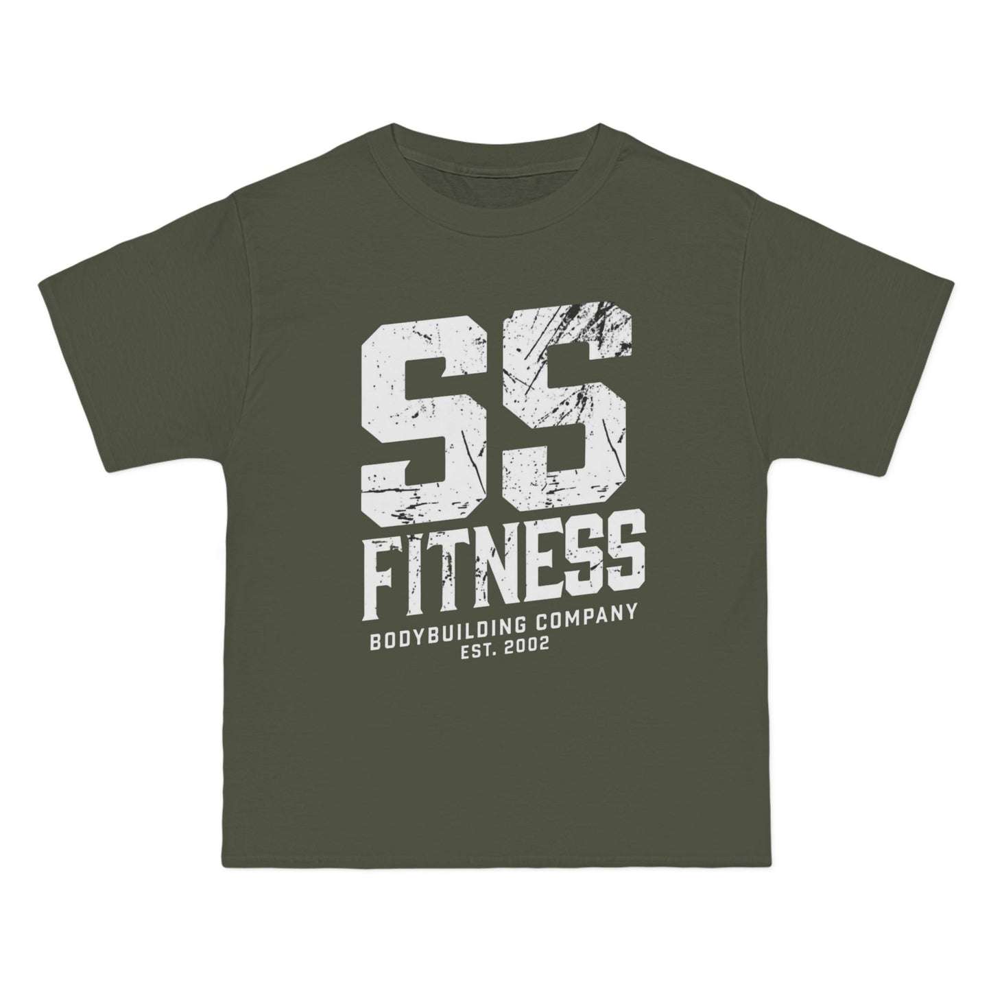 SS Fitness Oversized Boxy Tee — Gym Workout Tee with 'SS Fitness' Sports Graphic