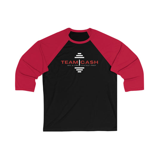 Team Ca$h 3\4 Sleeve Baseball Tee
