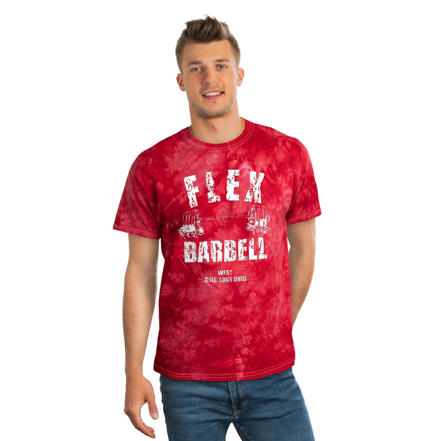 Flex Barbell Tie-Dye T-Shirt