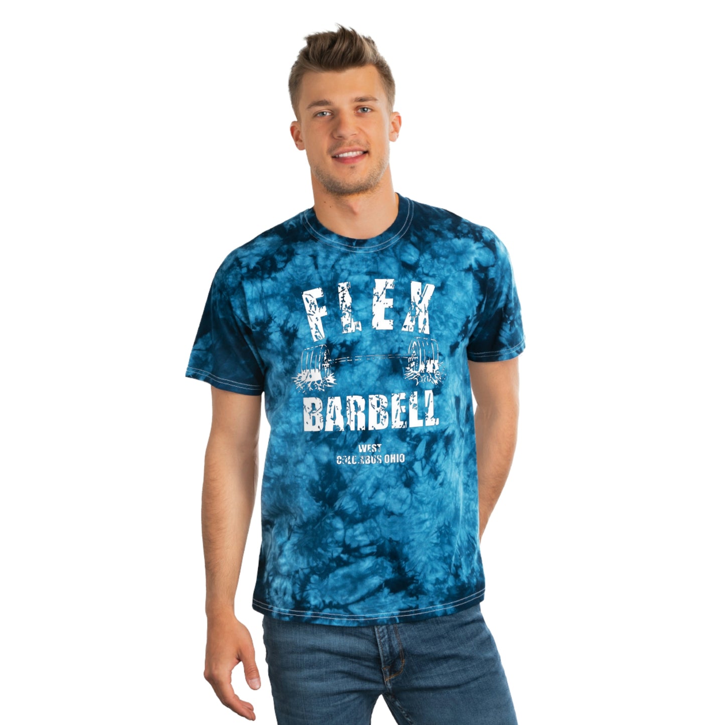 Flex Barbell Tie-Dye T-Shirt