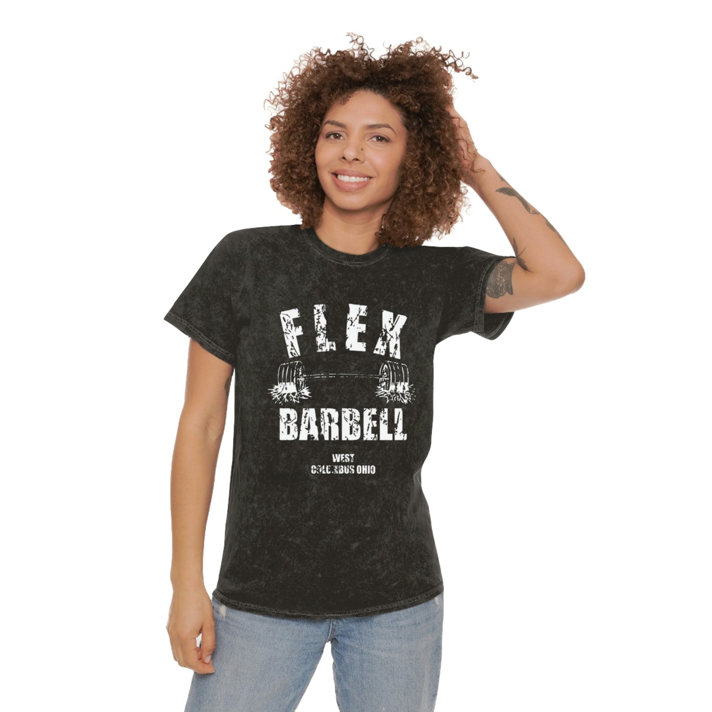 Flex Barbell Mineral Wash T-Shirt