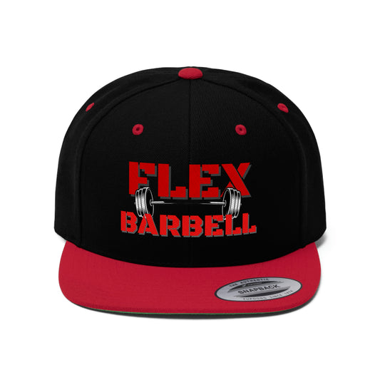 Flex Barbell Flat Bill, Snap Back Hat